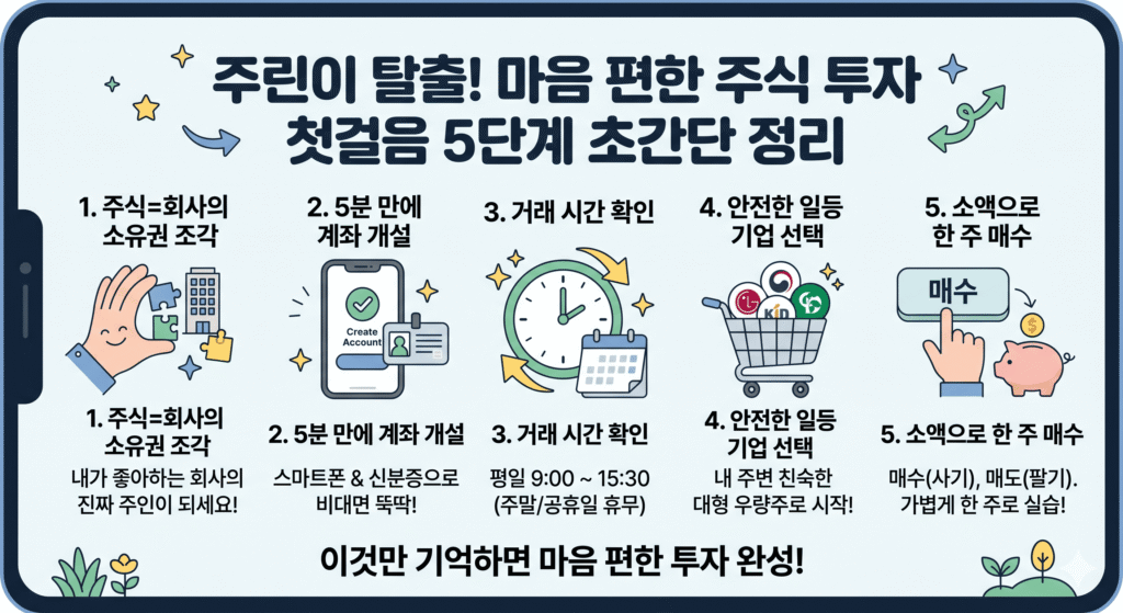 주식 투자 첫걸음 5단계